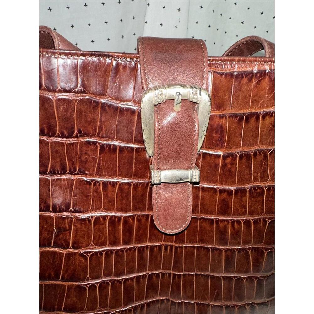 Vintage Fossil 75082 Brown Leather Small Crossbody Shoulder Bag Purse - Picture 2 of 10